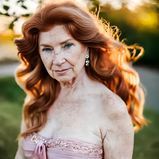 Timeless Elegance The Red Head Older Woman That Captivates