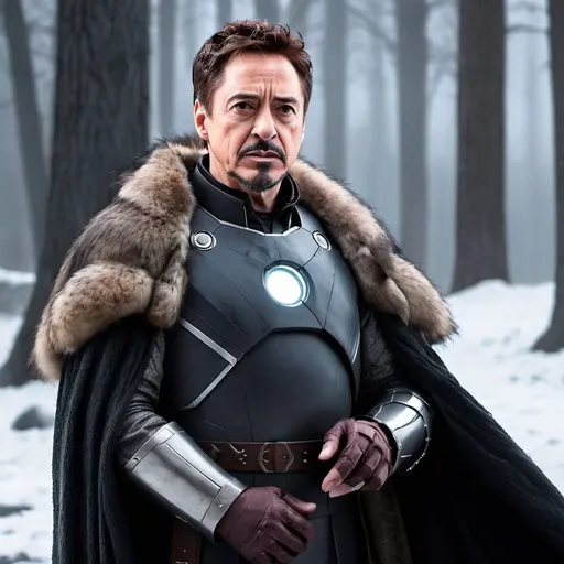 Prompt: Tony Stark as a Stark of Winterfell.