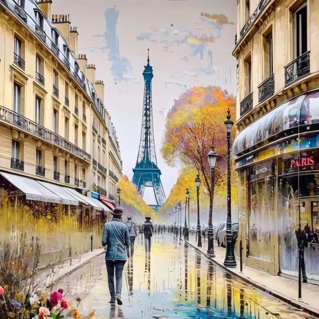 Prompt: Paris paint