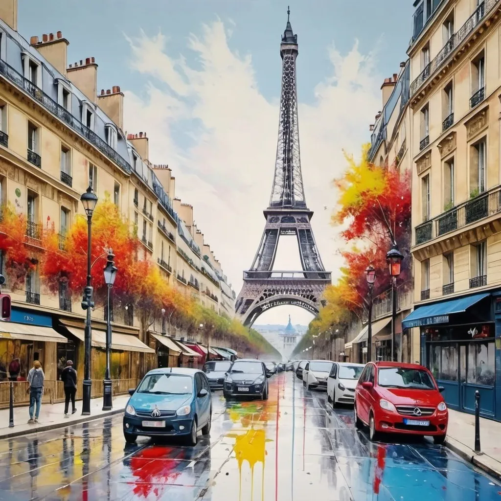 Prompt: Paris paint