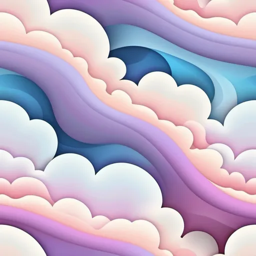 Prompt: a wallpaper pattern like dense swirling clouds, 2D, artistic style