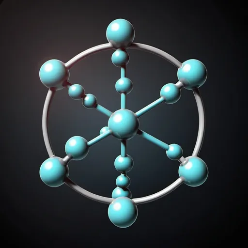 Prompt: an illustration of a chemistry symbol, benzene ring, stylized, high resolution, ultra detailed