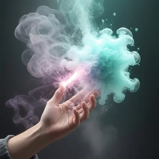 Prompt: acid spray magic spell effect, misty, puffy, high-res, ultra-detailed