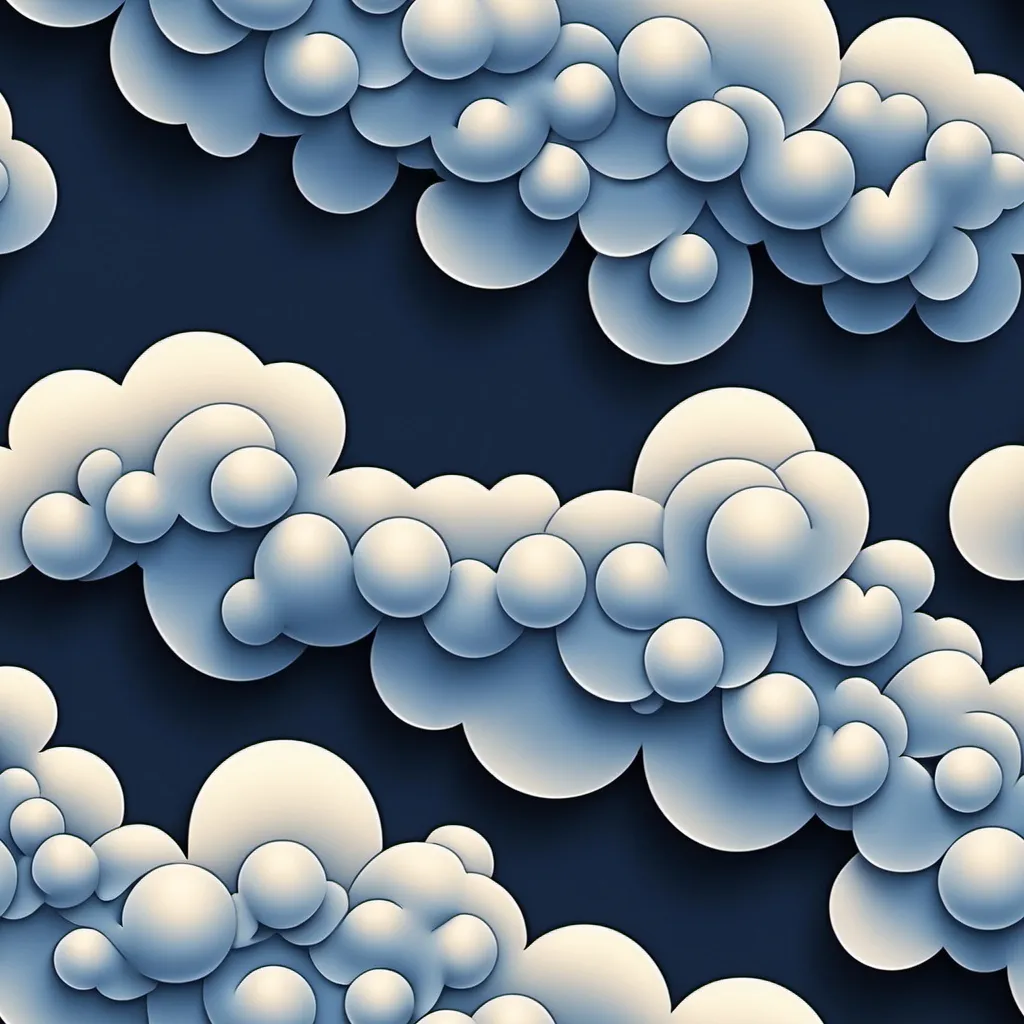 Prompt: a wallpaper pattern like dense swirling clouds, 2D, artistic style