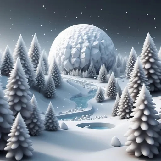 Prompt: I want a three-dimensional winter-themed 1nfazl106 text with a resolution of 940x560
