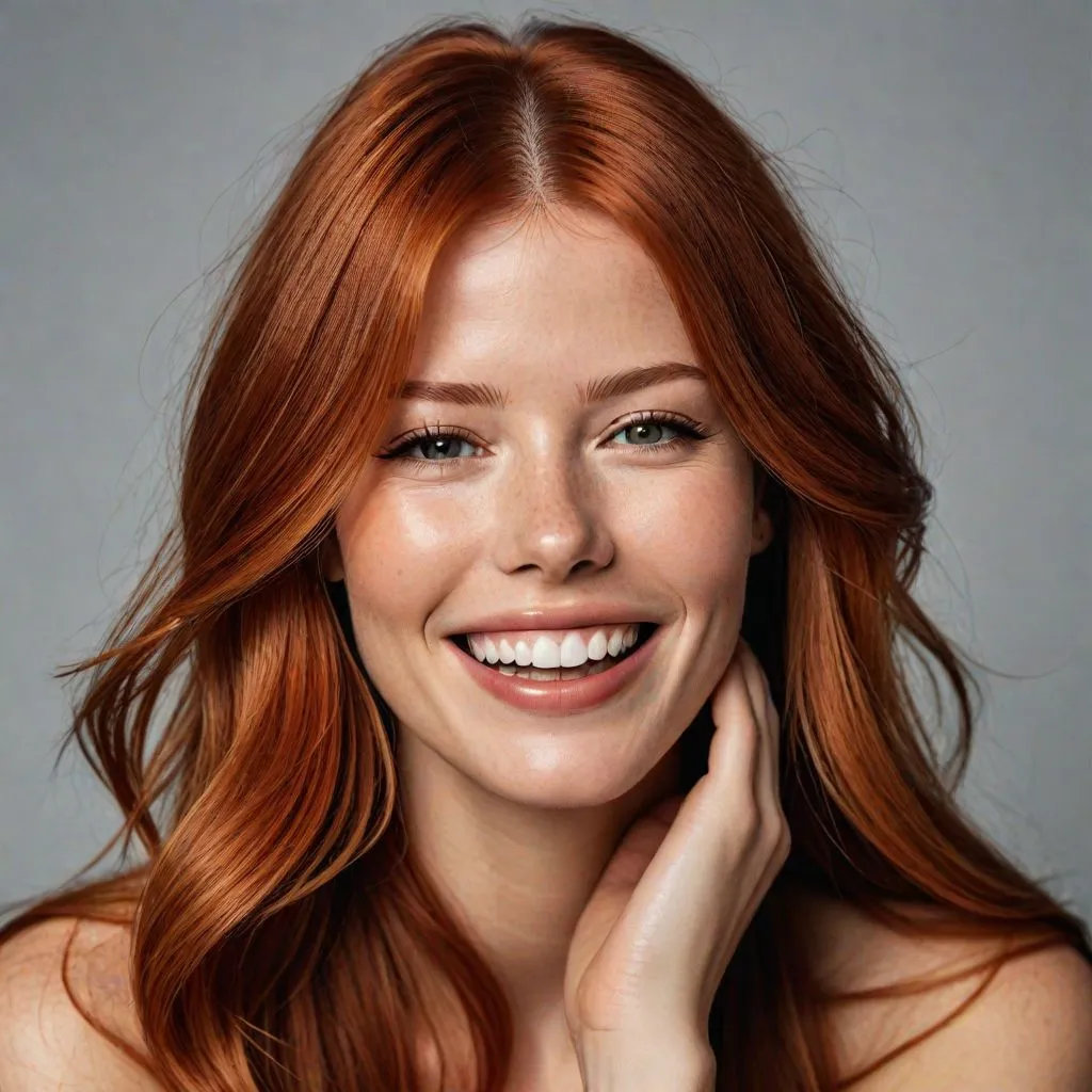 Prompt: beautiful red head