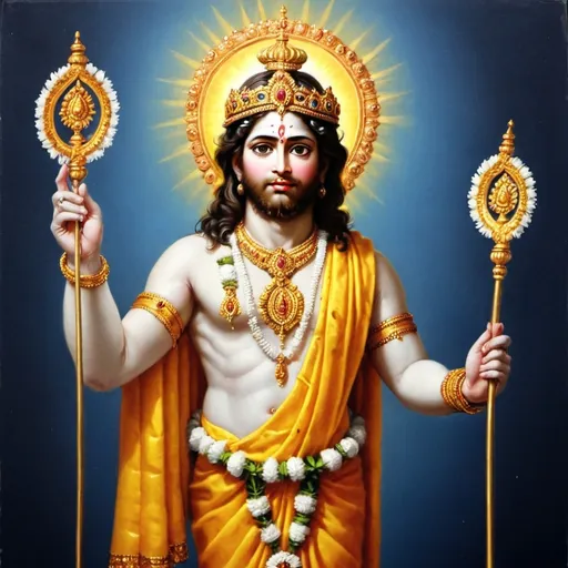 Prompt: lord muruga dressed like jesus christ