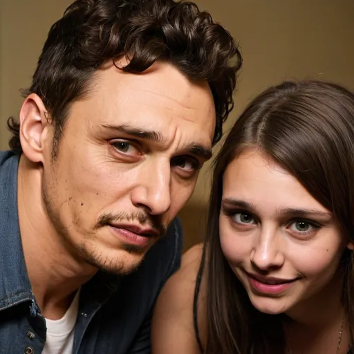 Prompt: James Franco creeping on young girls