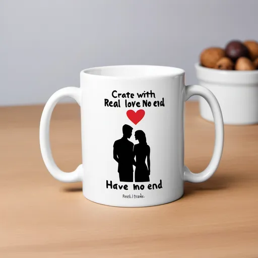 Prompt: Create mug with real Love have No end