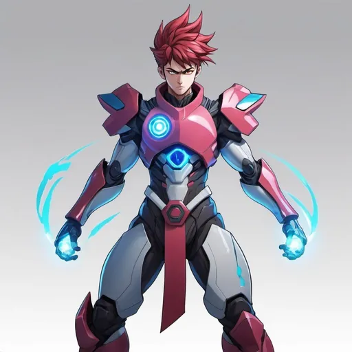 Prompt: anime futuristic element power fighter character for anime show
