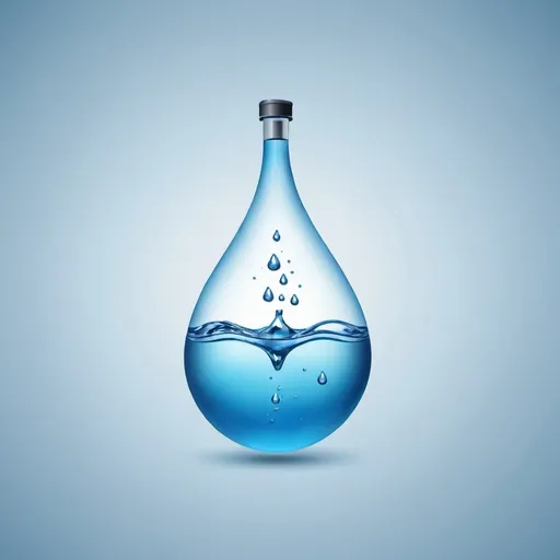 Prompt: create icon of water