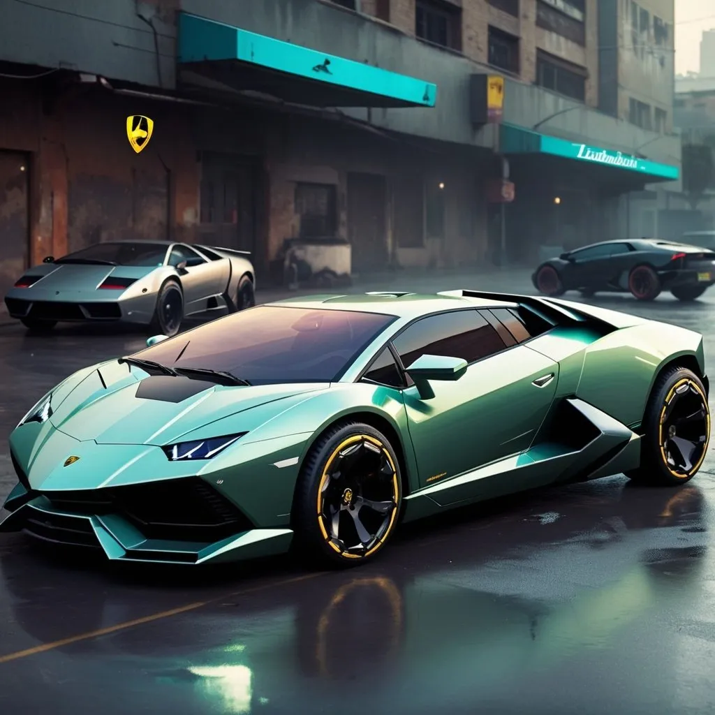 Prompt: Lamborghini in 2047