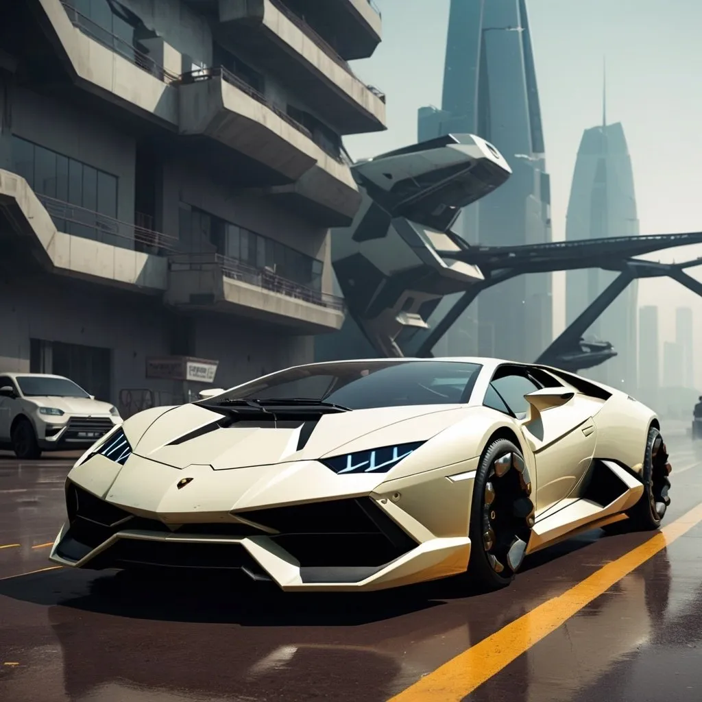 Prompt: Lamborghini in 2047
