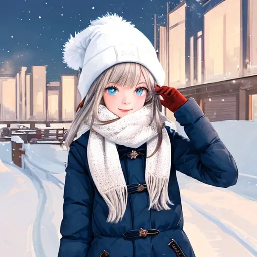 Prompt: winter girl