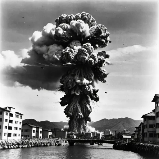 Prompt: The Hiroshima explosion 