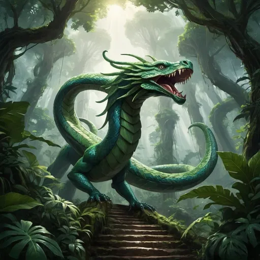 Prompt: How about this for a prompt:

Title: "Sky Serpent"

Prompt: In the depths of a dense jungle lies a creature unlike any other - a serpent that dwells not on the forest floor, but among the treetops, reaching heights that seem to touch the sky itself. This remarkable serpent, known as the "Sky Serpent," possesses a rare gift: the ability to soar through the canopy, its scales shimmering in the dappled sunlight as it navigates the verdant maze below. Its presence is both majestic and mysterious, a symbol of harmony between earth and sky. Write a story or poem exploring the origins, adventures, or encounters of this extraordinary creature, and the profound impact it has on the world around it.