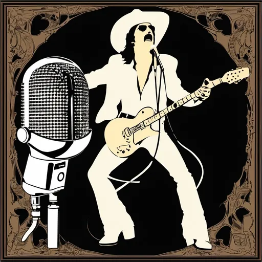 Prompt: freddie mercury microphone cowboy boots clipart stevie nicks




 

