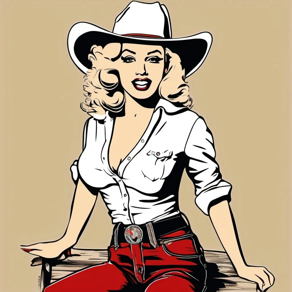 Prompt: marilyn playboy cowgirl clipart



 

