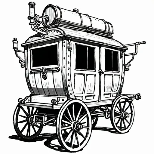 Prompt: brewerie carriage