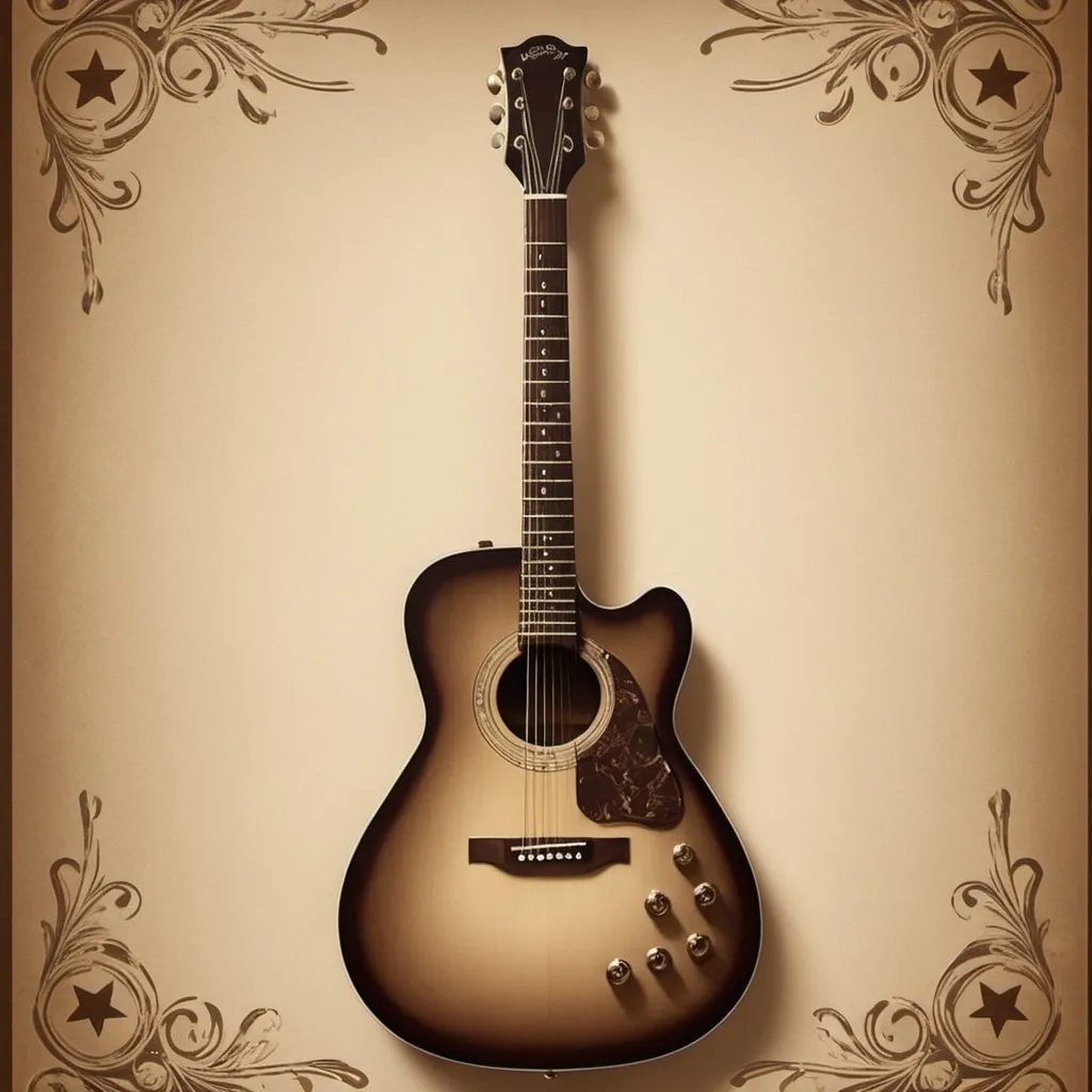 Prompt: create a poster for                                 
    huggys guitar               
    repair in the poster 


Tools: Include small images of guitar repair tools, like a flat file and screwdriver, crossed behind the guitar or on the sides.
Stars or Flourishes: Add small decorative stars or flourishes to enhance the vintage aesthetic.
Color Scheme:

Sepia Tones: Use a palette of sepia, cream, and dark brown to evoke an old-time feel.
Muted Colors: For a cool touch, incorporate muted blues or greens sparingly.