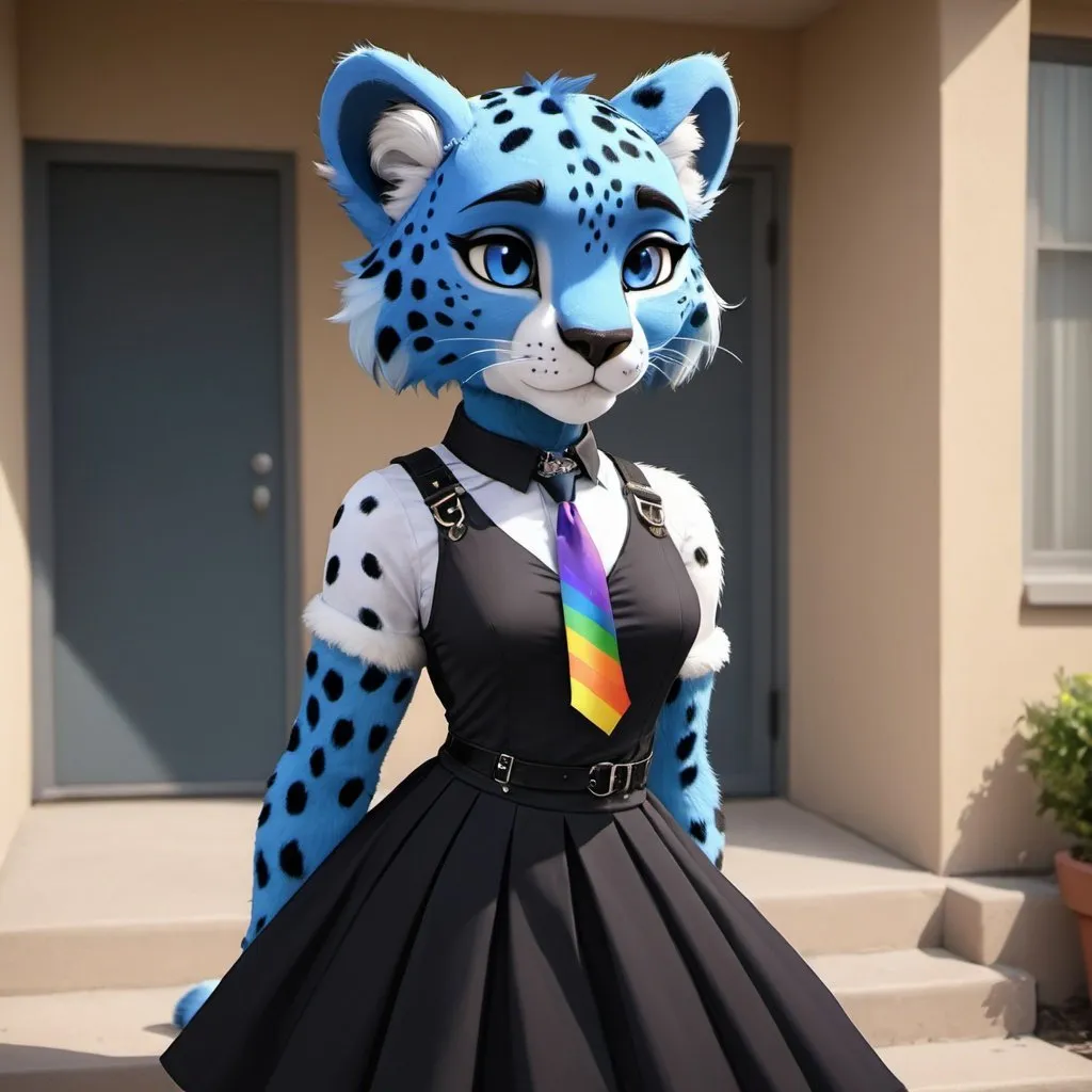 Fursona, furry, anthropomorphic, high quality, blue,...