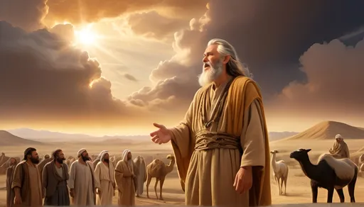 Prompt: Prophet Noah called his people to worship God alone