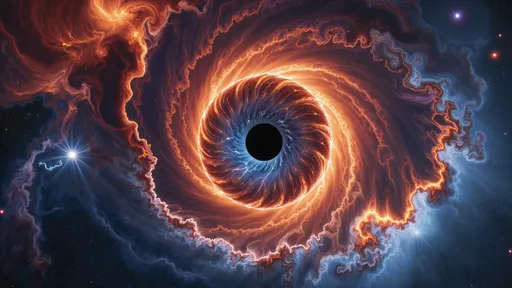 Prompt: breathtaking fractal, 4k wallpaper, eye of god, galaxy, nebula, nebulae, black hole at the center, chaos theory, dramatic color contrast, vivid, otherworldly natural beauty, beautiful spiral galaxy, yin and yang.