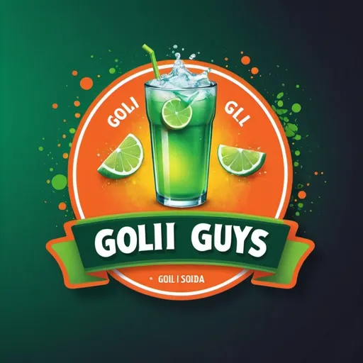 Prompt: Create a social media profile picture for a goli soda company. The company is called Goli Guys