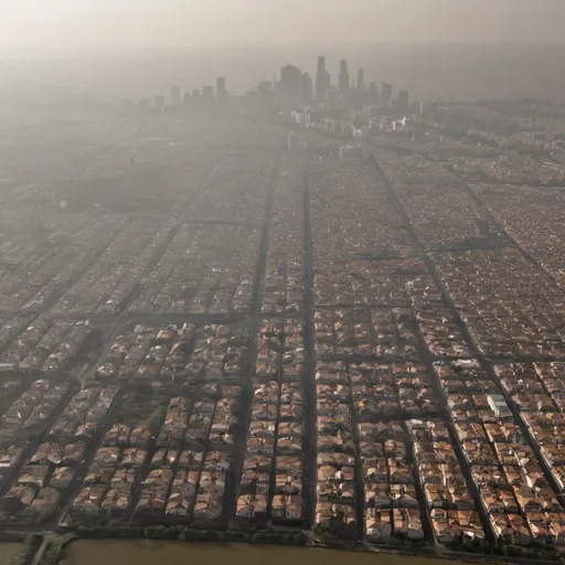 Prompt: PAISAJE DE LA CIUDAD CON CONTAMINACIÓN ACÚSTICA


