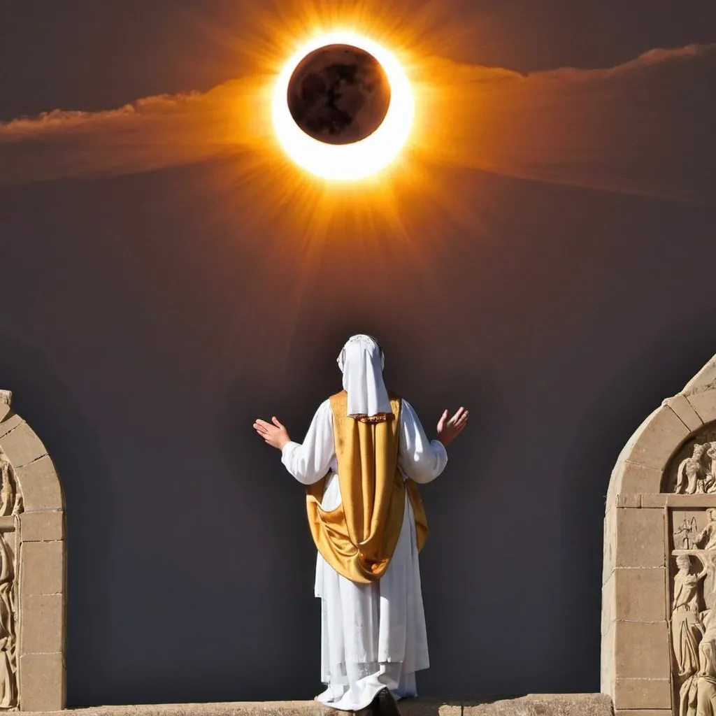 Prompt: solar eclipse and feast of the annunciation