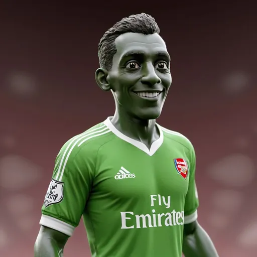 Prompt: Awesome randall 3d render high quality of a green shishy gooner