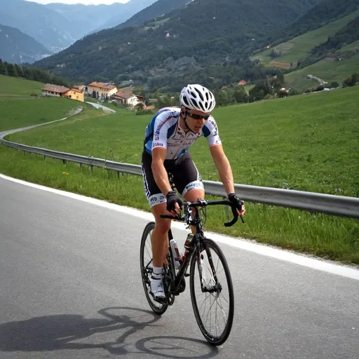 Prompt: Roadbike. Race. In the mountains. Nice foto
