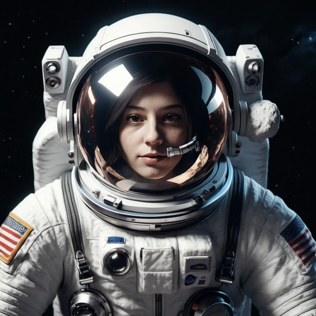 Prompt: A realistic 8D astronaut