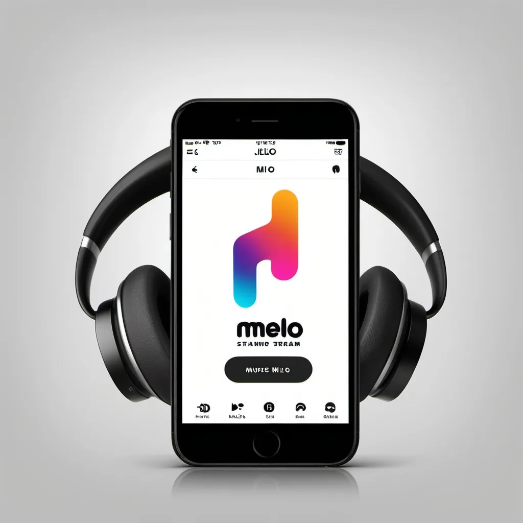 Prompt: Creat trademark for Melo, music streaming app that stands out from others by having musics only stream in Melo app