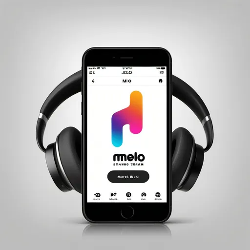 Prompt: Creat trademark for Melo, music streaming app that stands out from others by having musics only stream in Melo app