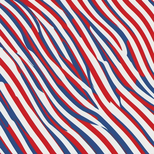 Prompt: Red white blue stripes thin