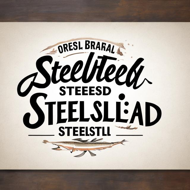 Prompt: Create the words “steelhead” in brush script font
