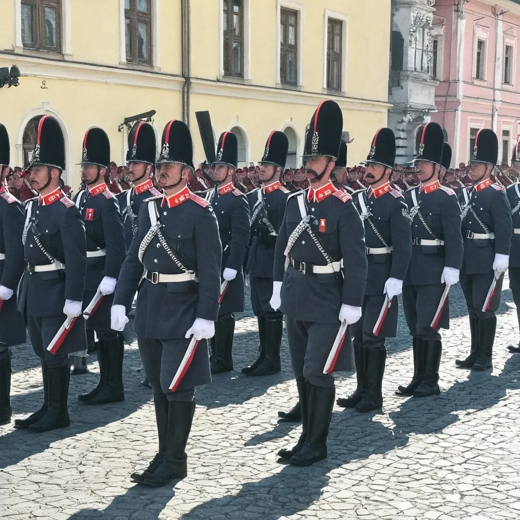 Prompt: polish guard in hungary