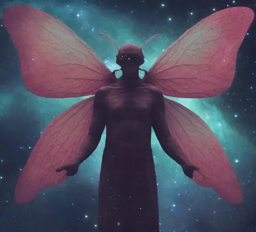 Prompt: Moth man nebula 