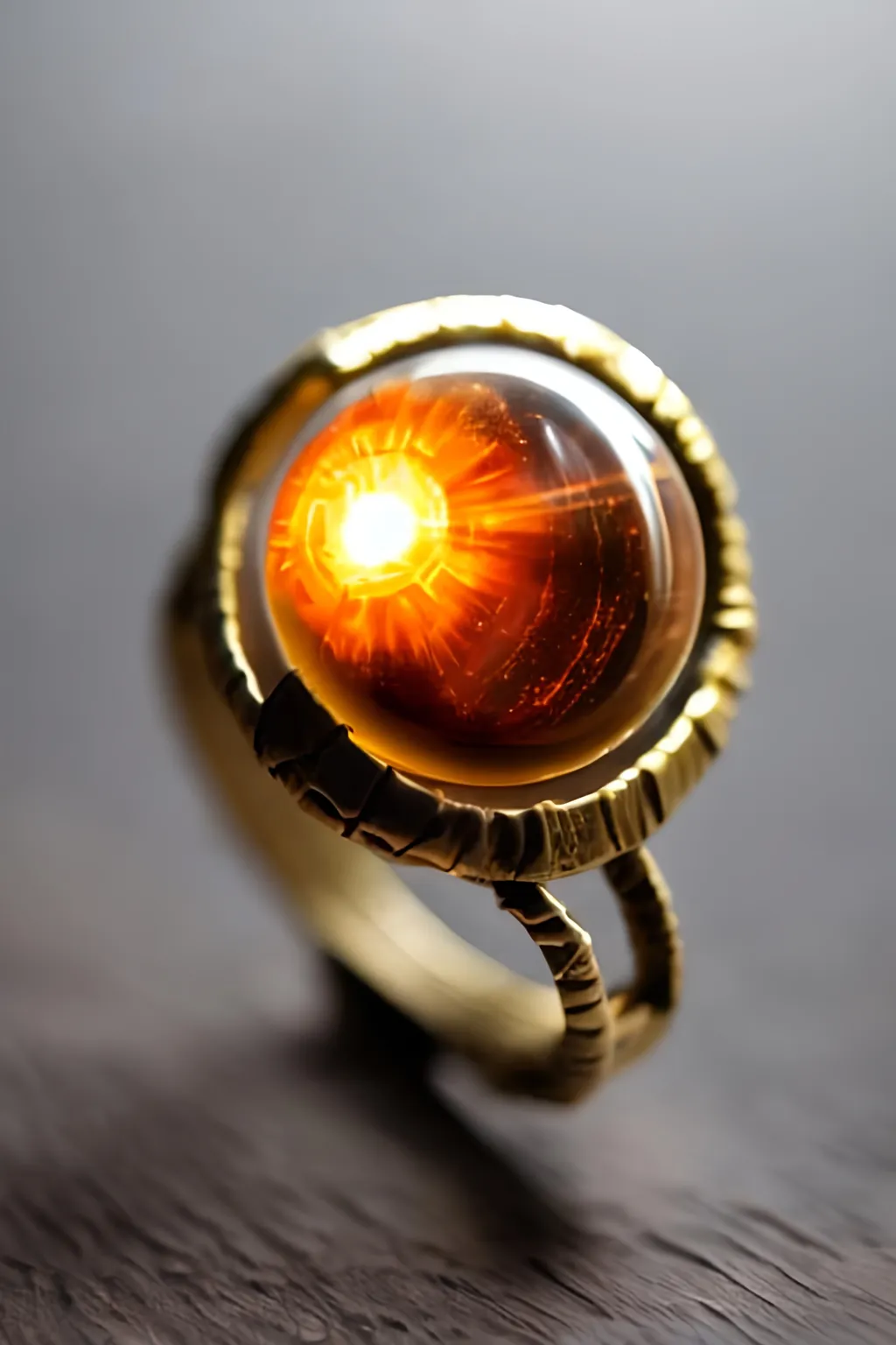 Prompt: ring made out of a sun, in space, super detailed