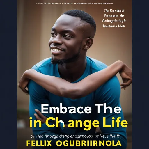 Prompt: A book cover with a title embrace the change in life by Felix ogunrinola