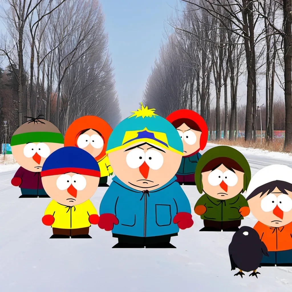 Prompt: South park în moldova