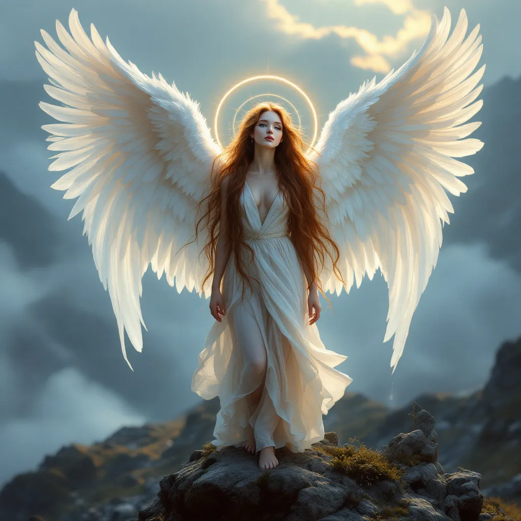 Prompt: An with wings