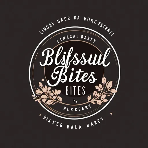 Prompt: create a logo for Blissful Bites by Lindsay Blake Bakery 
neutral 