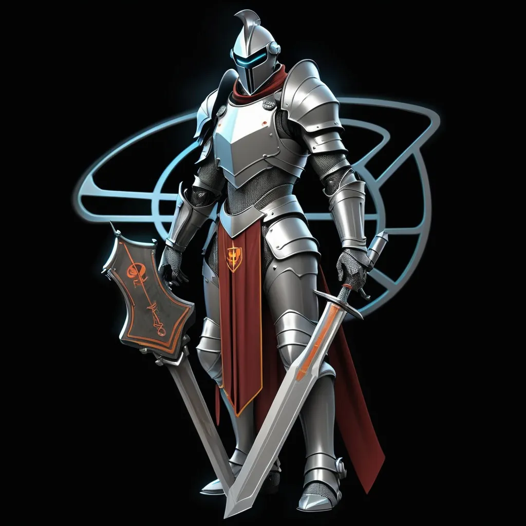 Prompt: Sci-fi Knight 