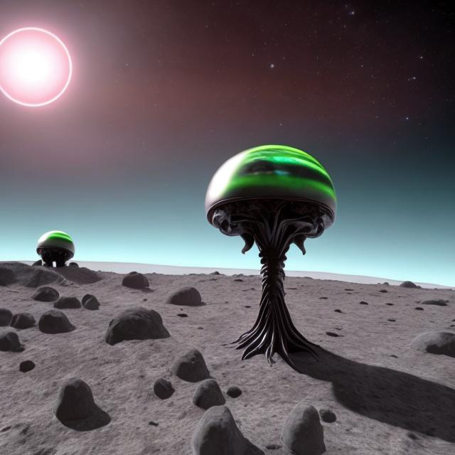 Prompt: Alien life on another planet