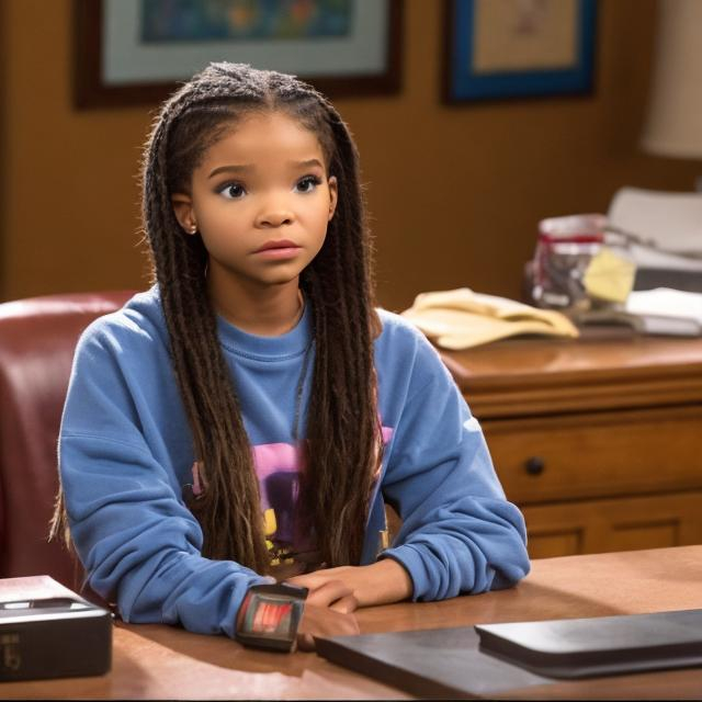 Prompt: Halle Bailey in house of payne
