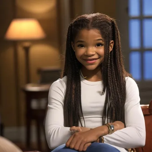 Prompt: Halle Bailey in house of payne
