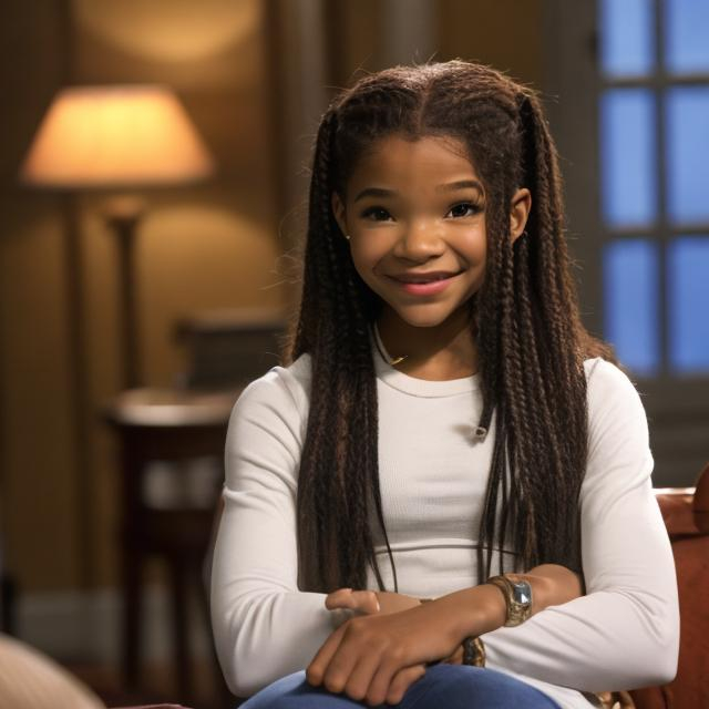 Prompt: Halle Bailey in house of payne
