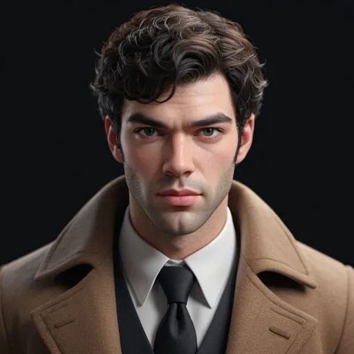 Prompt: Waist high Portrait of a handsome Ethan Peck in coat,  perfect detailed face, detailed symmetric hazel eyes with circular iris, realistic, stunning realistic photograph, 3d render, octane render, intricately detailed, cinematic, trending on art station, Isometric, Centered hiper eallistic cover photo, awesome full color, hand drawn, dark, gritty, klimt, erte 64k, high definition, cinematic, neoprene, portrait featured on unsplash, stylized digital art, smooth, ultra high definition, 8k, unreal engine 5, ultra sharp focus, intricate artwork masterpiece, ominous, epic, trending on artstation, highly detailed, vibrant